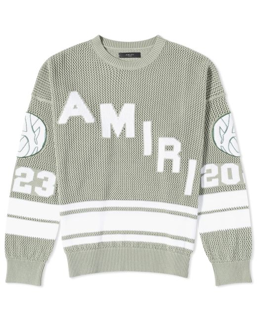 Amiri Mesh Hockey Logo Sweater in END. Clothing