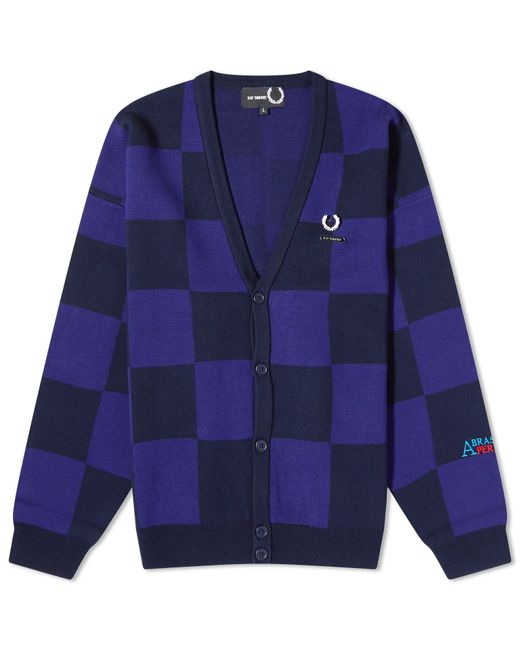 Fred Perry x Raf Simons Checkerboard Cardigan in END. Clothing