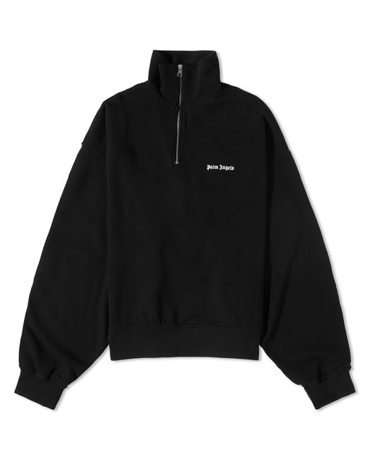 Palm Angels Embroidered Logo Quarter Zip in Large END. Clothing