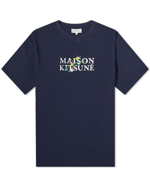 Maison Kitsuné Maison Kistune Flowers Oversize T-Shirt in END. Clothing
