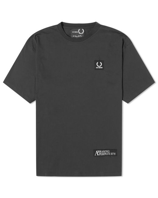 Fred Perry x Raf Simons Printed Patch Relaxed T-Shirt in END. Clothing