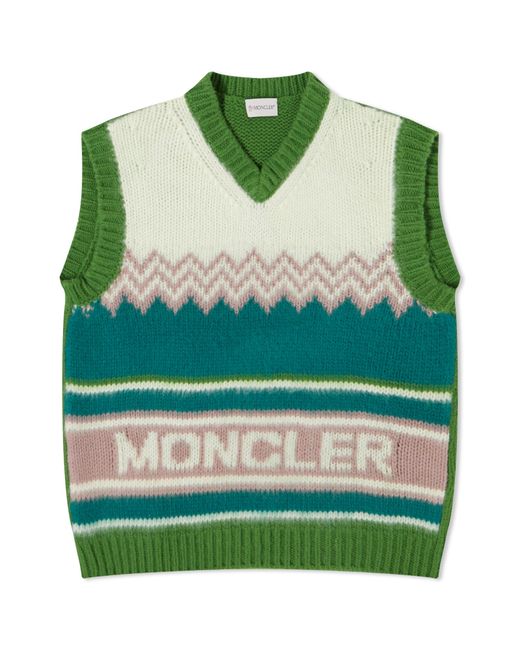 Moncler Knitted Vest Top in Large END. Clothing