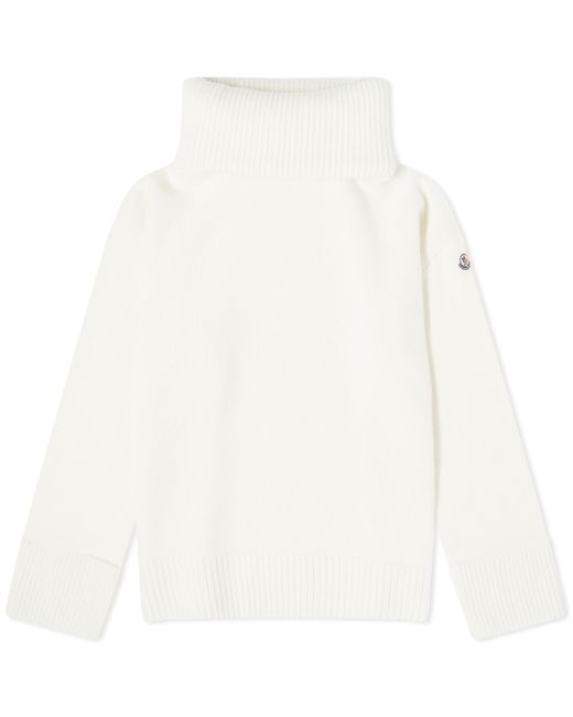 Moncler T-Neck Chunky Knitted Jumper in END. Clothing