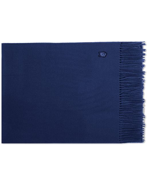 Maison Kitsuné Fox Head Patch Wool Scarf in END. Clothing