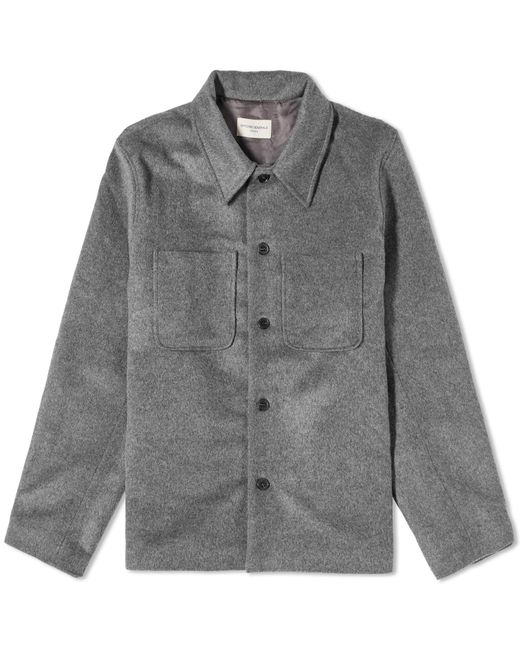 Officine Generale Harrison Wool Overshirt in Large END. Clothing