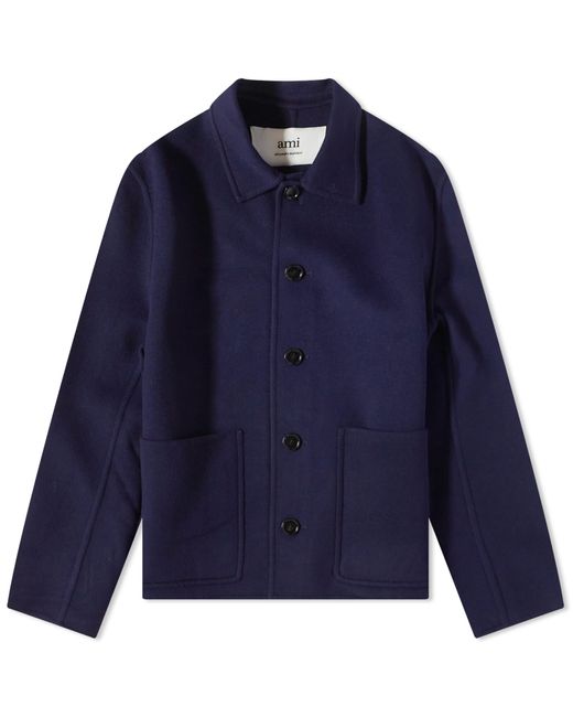 AMI Alexandre Mattiussi Double Face Wool Jacket in Large END. Clothing