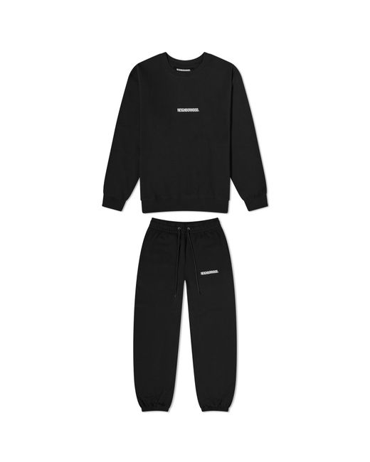 Neighborhood Home Crew Sweater Jogger Set in END. Clothing