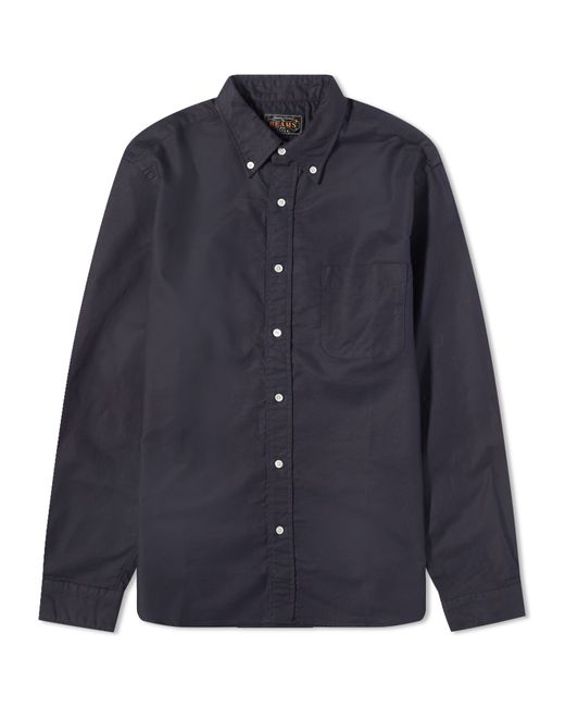 Beams Plus Button Down Solid Oxford Shirt in END. Clothing