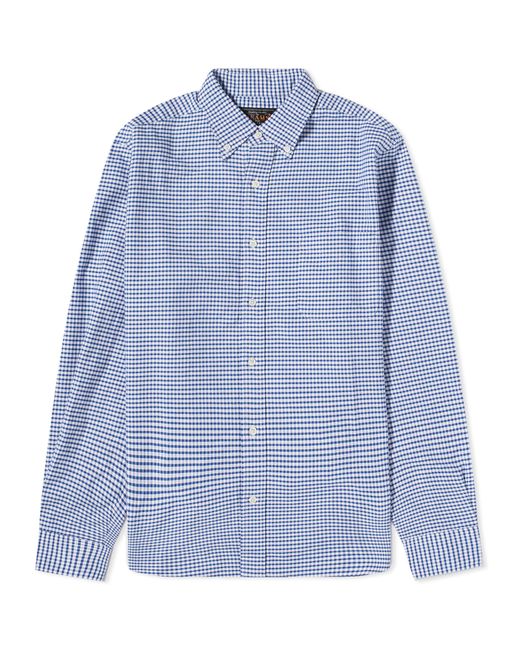 Beams Plus Button Down Gingham Oxford Shirt in END. Clothing