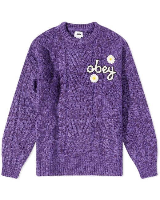 Obey Flora Logo Sweater in Large END. Clothing