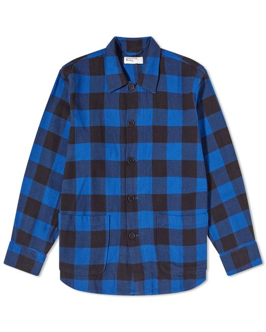 Universal Works Winter Gingham Travail Overshirt in END. Clothing