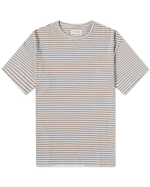 Officine Generale Slub Cotton Stripe T-Shirt Large END. Clothing