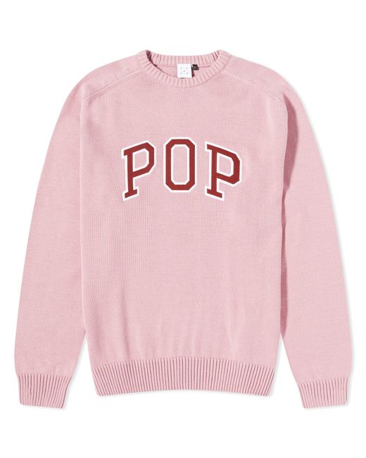Pop Trading Company Arch Logo Crew Knit END. Clothing
