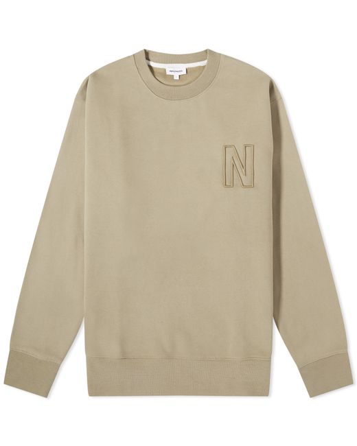 Norse Projects Arne Relaxed N Logo Crew Sweat Large END. Clothing
