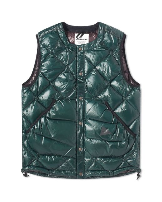 And Wander Diamond Stitch Down Vest END. Clothing