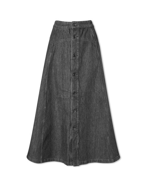 Wood Wood Agatha Denim Midi Skirt END. Clothing