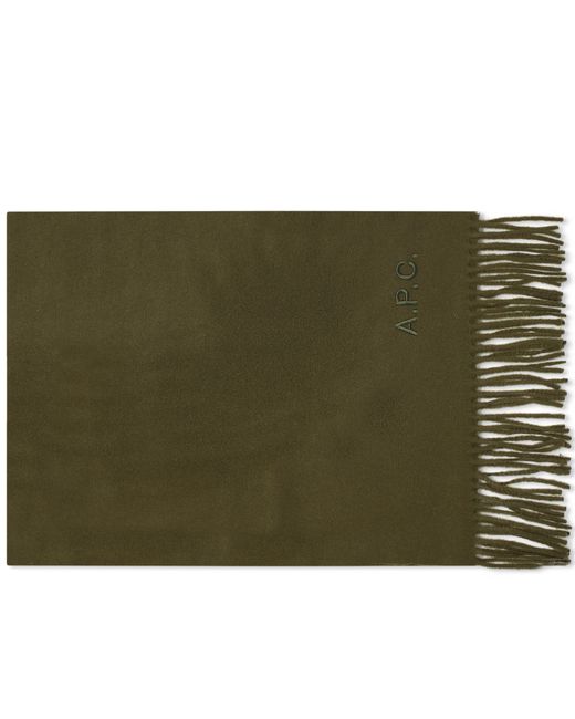 A.P.C. . Ambroise Embroidered Logo Scarf END. Clothing