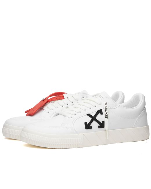 Off-White Low Vulcanized Canvas Sneakers END. Clothing