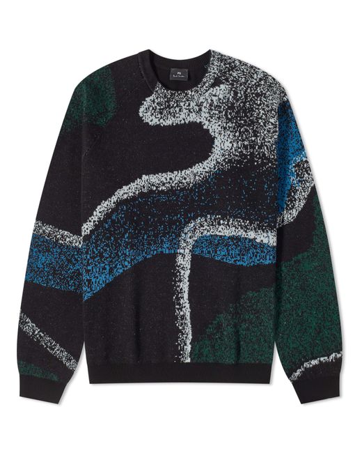 Paul Smith Wave Print Crew Knit Large END. Clothing