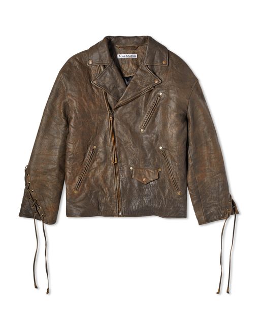 Acne Studios Likero Vintage Leather Jacket END. Clothing