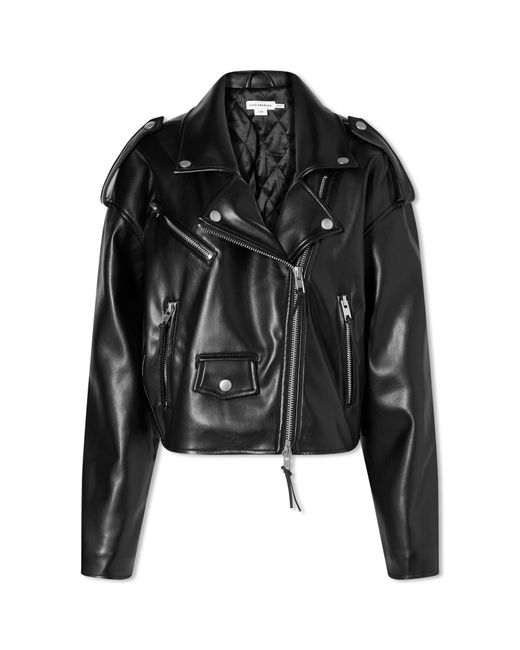 Good American Crop Moto Jacket Leather Look X-Large END. Clothing