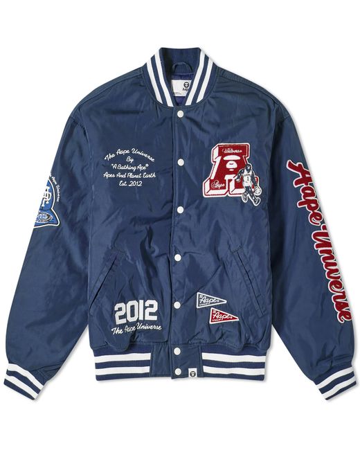 AAPE by A Bathing Ape AAPE College Varsity Jacket END. Clothing