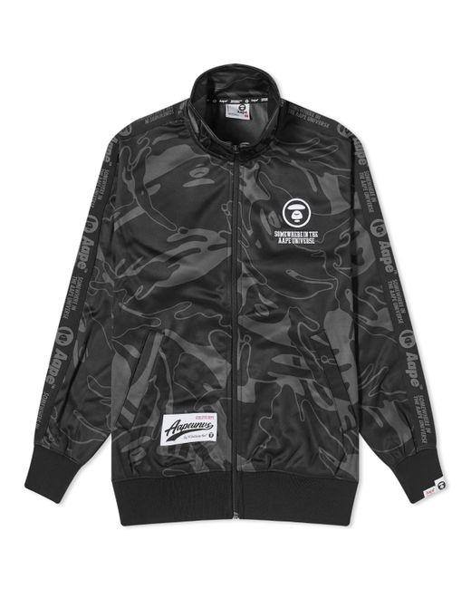 AAPE by A Bathing Ape AAPE Camo College Track Jacket Black Multi Large END. Clothing