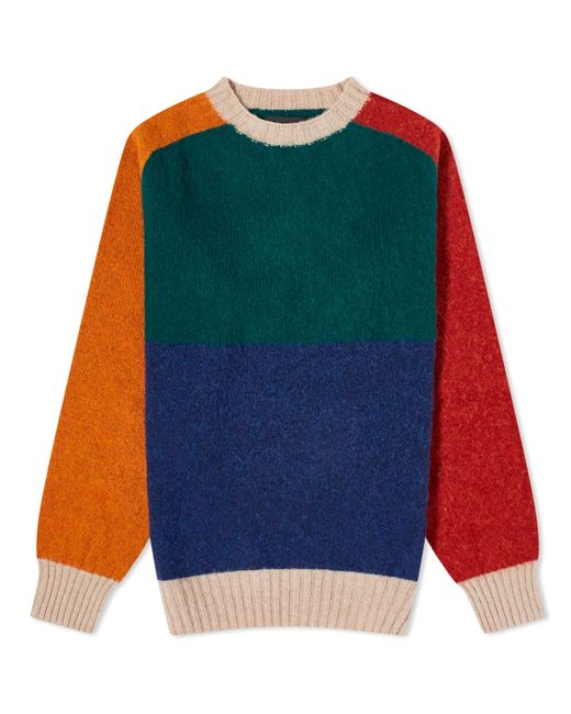 Howlin by Morrison Howlin Firecracker Colour Block Crew Knit Large END. Clothing