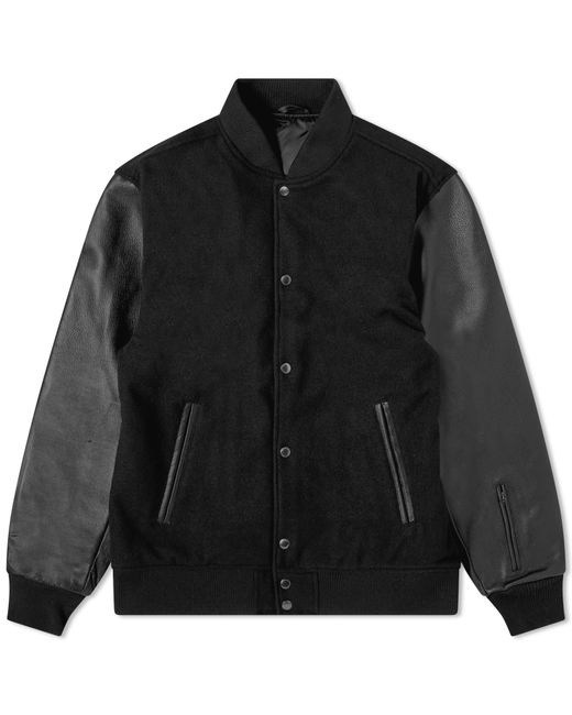 Sophnet. . Leather Sleeve Varsity Jacket Large END. Clothing