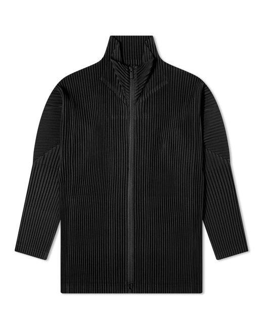 Homme Pliss Issey Miyake Pleated Zip Up Jacket END. Clothing