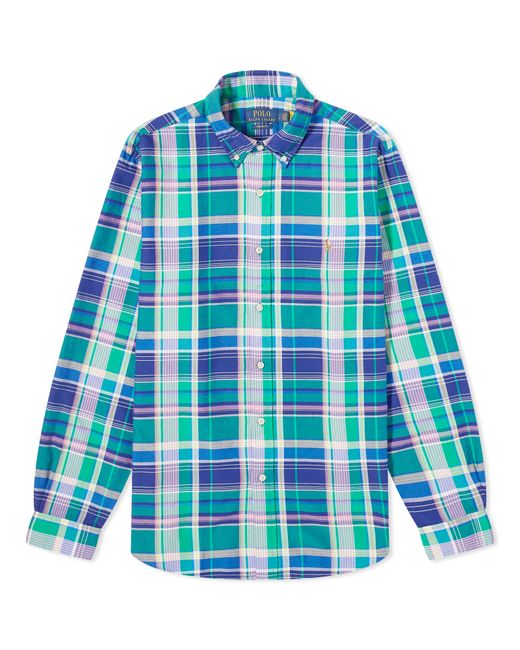 Polo Ralph Lauren Mens Check Oxford Shirt END. Clothing