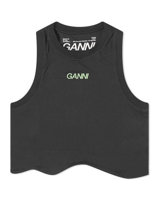 Ganni Womens Active Mesh Top END. Clothing
