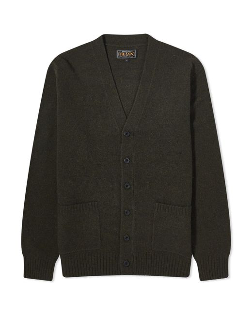 Beams Plus 7G Elbow Patch Cardigan END. Clothing