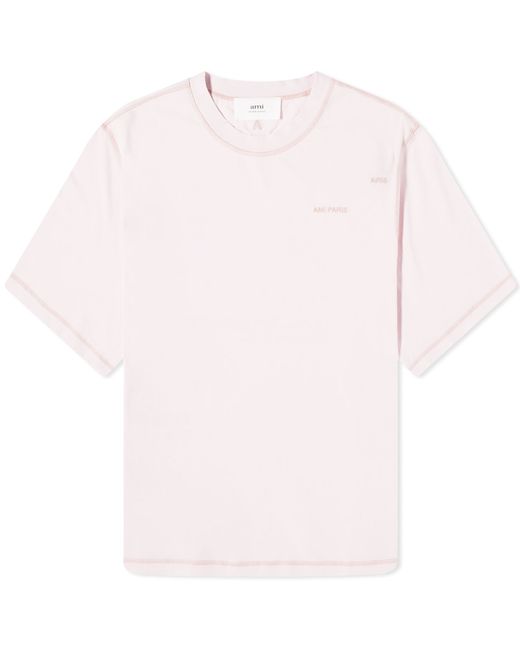 AMI Alexandre Mattiussi Fade Out Logo T-Shirt END. Clothing