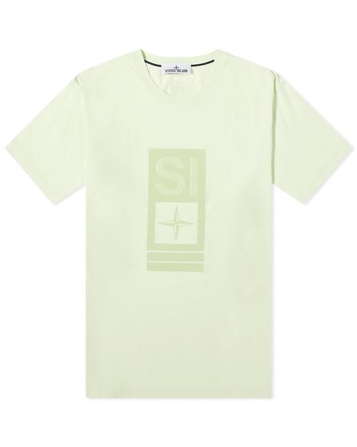 5 Stone Island Abbreviation One Graphic T-Shirt Light Large END. Clothing