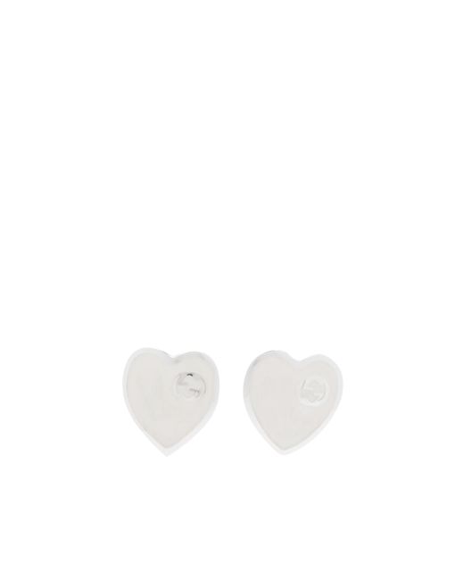 Gucci Jewellery Heart Enamel Earrings END. Clothing