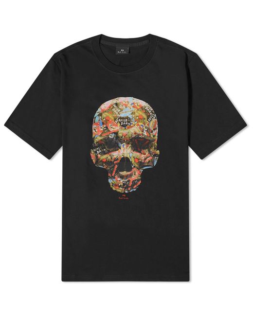 Paul Smith Skull Sticker T-Shirt Large END. Clothing
