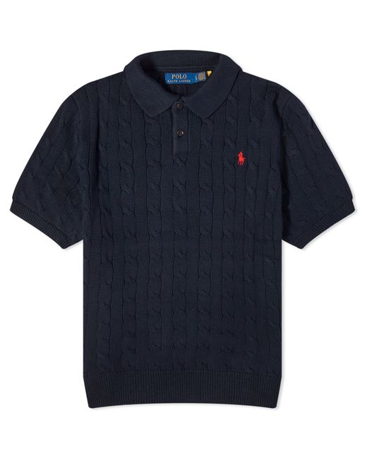 Polo Ralph Lauren Cotton Cable Polo Shirt Large END. Clothing
