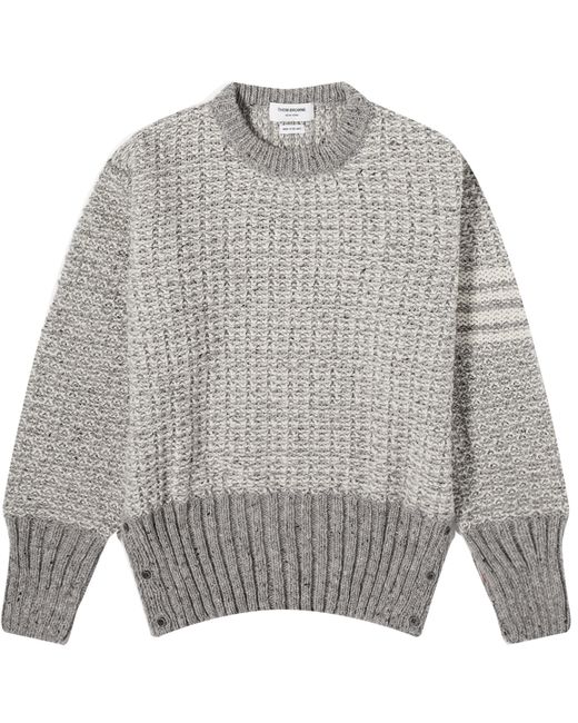 Thom Browne 4-Bar Donegal Crew Neck Jumper Small END. Clothing