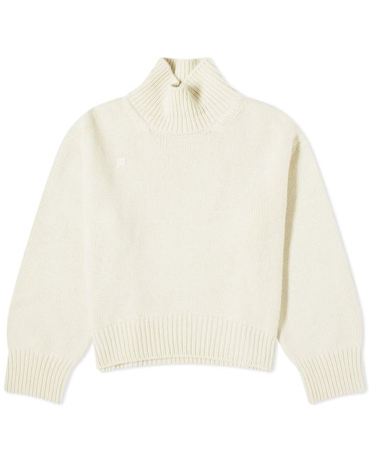 Pangaia Recycled Cashmere Knit Chunky Turtleneck Sweater Medium END. Clothing