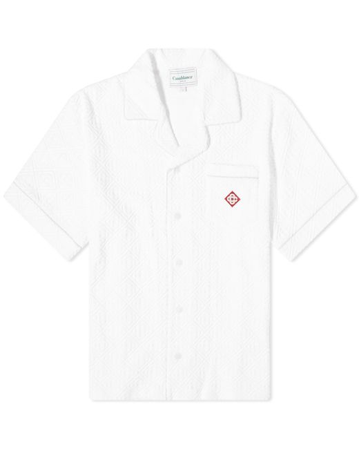 Casablanca Monogram Towelling Short Sleeve Shirt Medium END. Clothing
