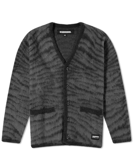 Neighborhood Tiger Patterned Mohair Cardigan END. Clothing