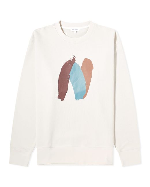 Norse Projects Arne Relaxed Paint N Logo Crew Sweatshirt END. Clothing
