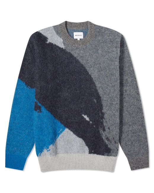 Norse Projects Arild Alpaca Mohair Jacquard Crew Jumper END. Clothing