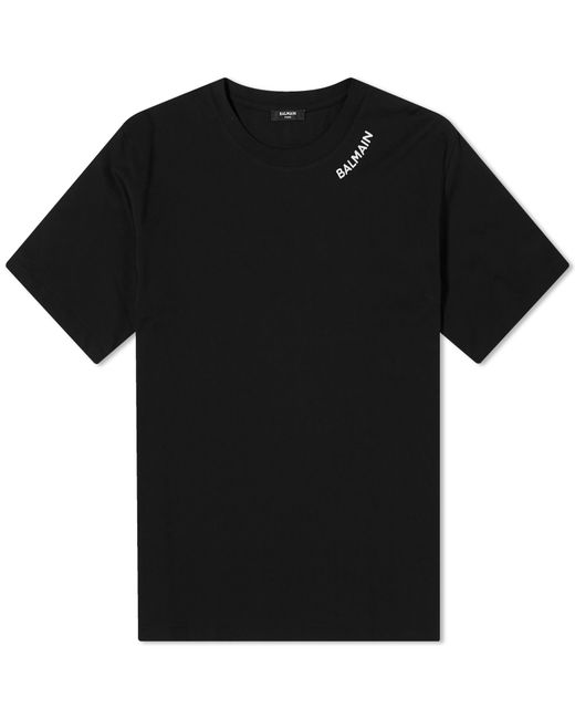 Balmain Stitch Logo T-Shirt END. Clothing