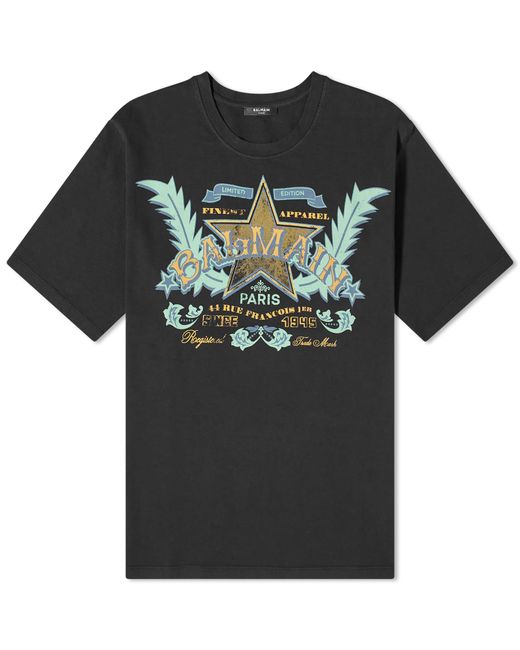 Balmain Western Print T-Shirt END. Clothing