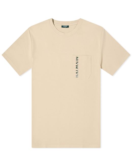 Balmain Laminato Logo T-Shirt END. Clothing