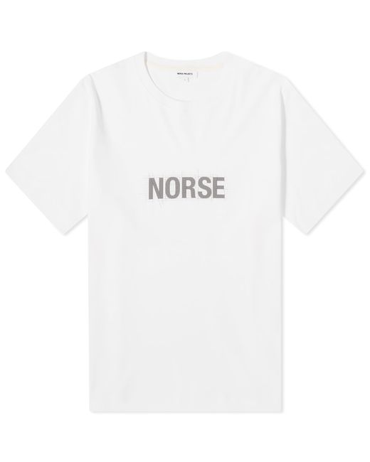Norse Projects Jakob Organic Interlock Grid Print T-Shirt END. Clothing