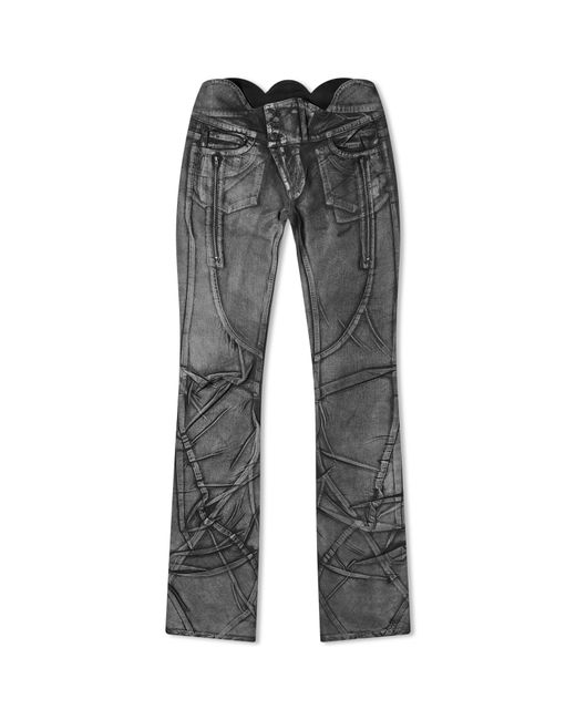 Ottolinger Big Waistband Drape Denim Jeans END. Clothing