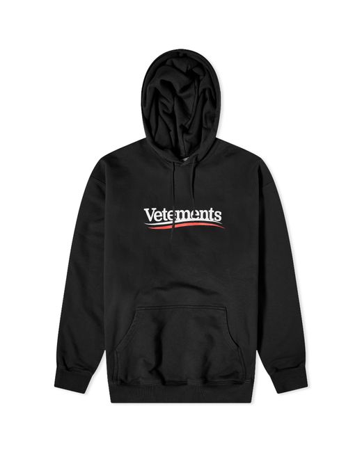 Vetements Campaign Logo Hoodie END. Clothing